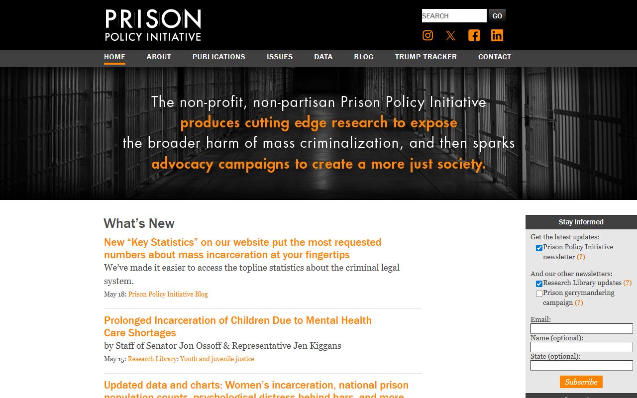 San Bernardino County inmate population state context Prison Policy Initiative